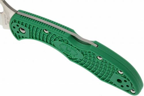 Складной нож Spyderco Delica 4 Flat Ground - 11FPGR фото 6