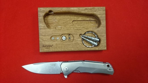 Складной нож Lion Steel T.R.E. Blue Titanium фото 5