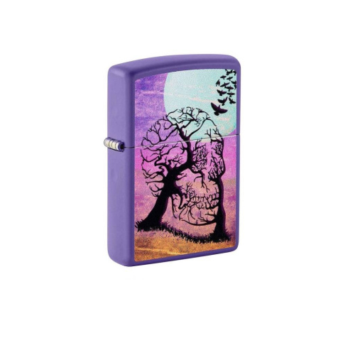 499 ZIPPO  ZIPPO Skull Treeпокрытием Purple Matte